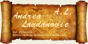 Andrea Laudanović vizit kartica